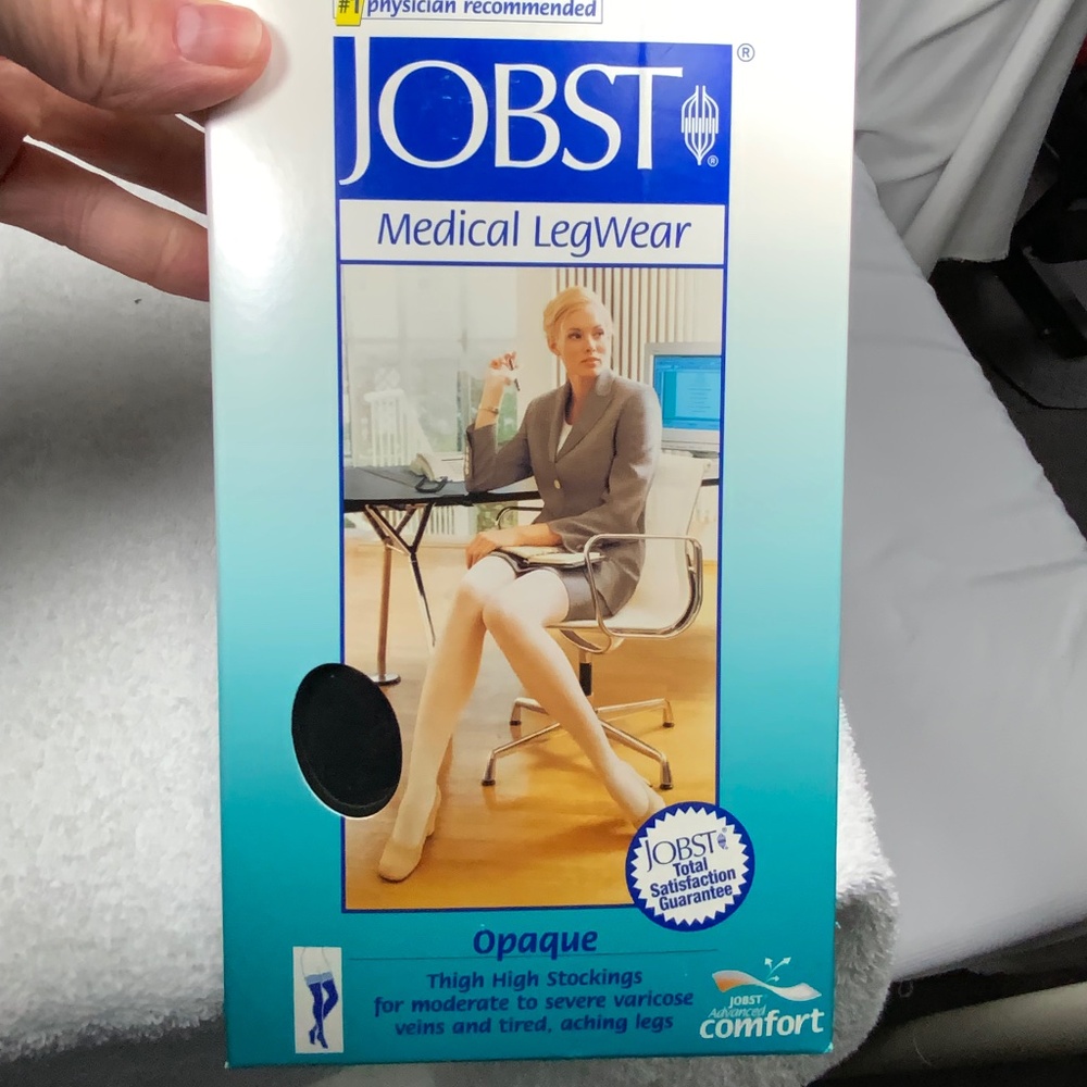 Jobst Firm Compression Thigh High- Black - Medium